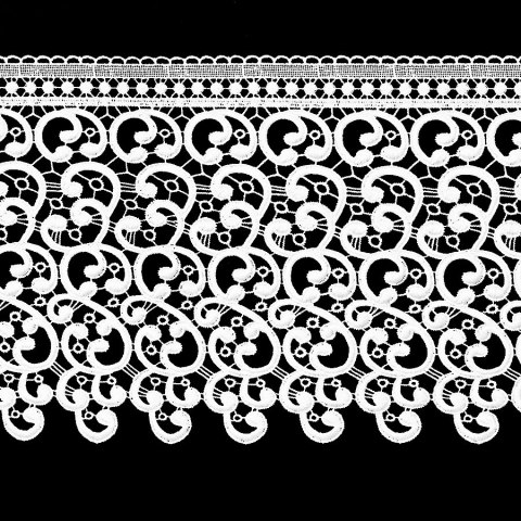 Koronka gipiurowa biała, wys. 30cm, 072529
