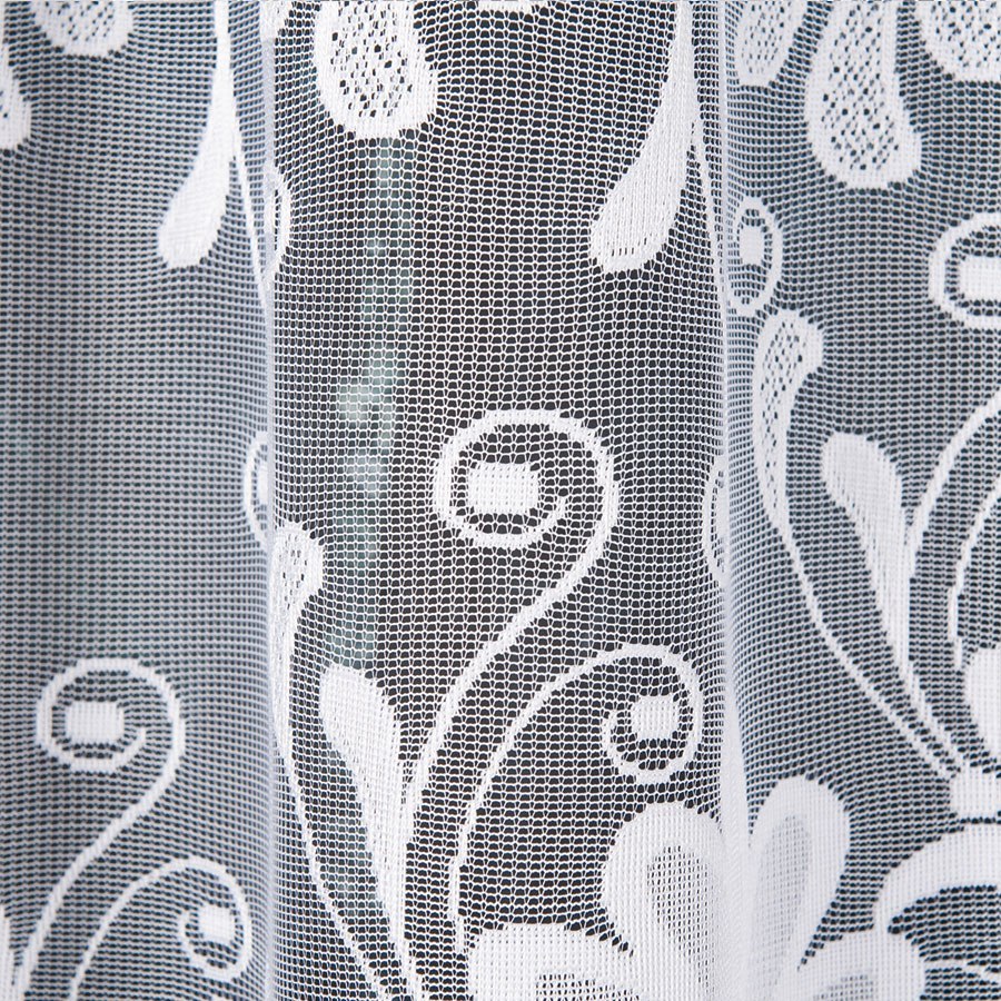 KASJANA Firanka konfekcjonowana, 160x320cm, kolor biały 007003