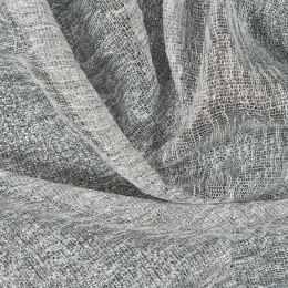 AMELIA Firana kreszowana z ołowianką, kolor srebrny wys. 300cm