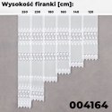 Firanka biała żakardowa pasowa, wys. 230 cm 004164