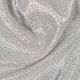 Tkanina dekoracyjna z ołowianką, srebrna SILVIA