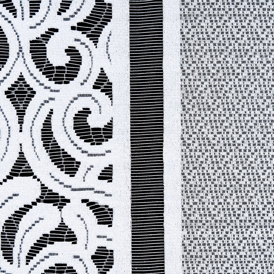 ANNA Panel biały żakardowy konfekcjonowany, 230x90cm, kolor biały