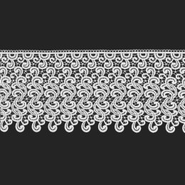 Koronka gipiurowa biała, wys. 30cm, 080168
