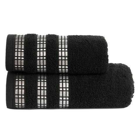 LUXURY ręcznik, 50x90cm, kolor 156 czarny LUXURY/RB0/156/050090/1