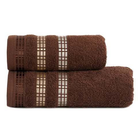 LUXURY ręcznik, 50x90cm, kolor 575 brązowy LUXURY/RB0/575/050090/1