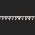 Koronka gipiurowa kremowa, wys. 6cm, 080168