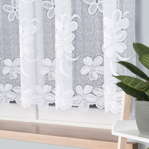 Firanka biała żakardowa po całości wys. 150cm 049885