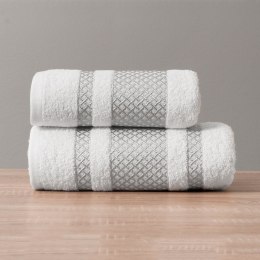 LIONEL ręcznik, 50x90cm, kolor 102 biały ze srebrną bordiurą LIONEL/RB0/102/050090/1