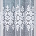 Firanka żakardowa pasowa, 155cm, kolor biały 181043