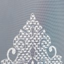 NIKOLA Firanka haftowana z rzutami po całości, wys.280cm, kolor biały 054179