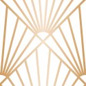 BLENDA Tkanina dekoracyjna OXFORD, obcięta krajka szer.140cm, kolor biały złoty