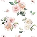 LANOSA Tkanina dekoracyjna OXFORD, obcięta krajka szer.140cm, kolor biały różowy D00002
