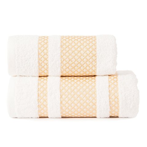 LIONEL ręcznik, 70x140cm, kolor 302 biały ze złotą bordiurą LIONEL/RB0/302/070140/1