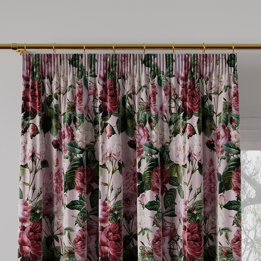 MORENA Tkanina dekoracyjna VELVET, 150cm, kolor 002 różowy D00022