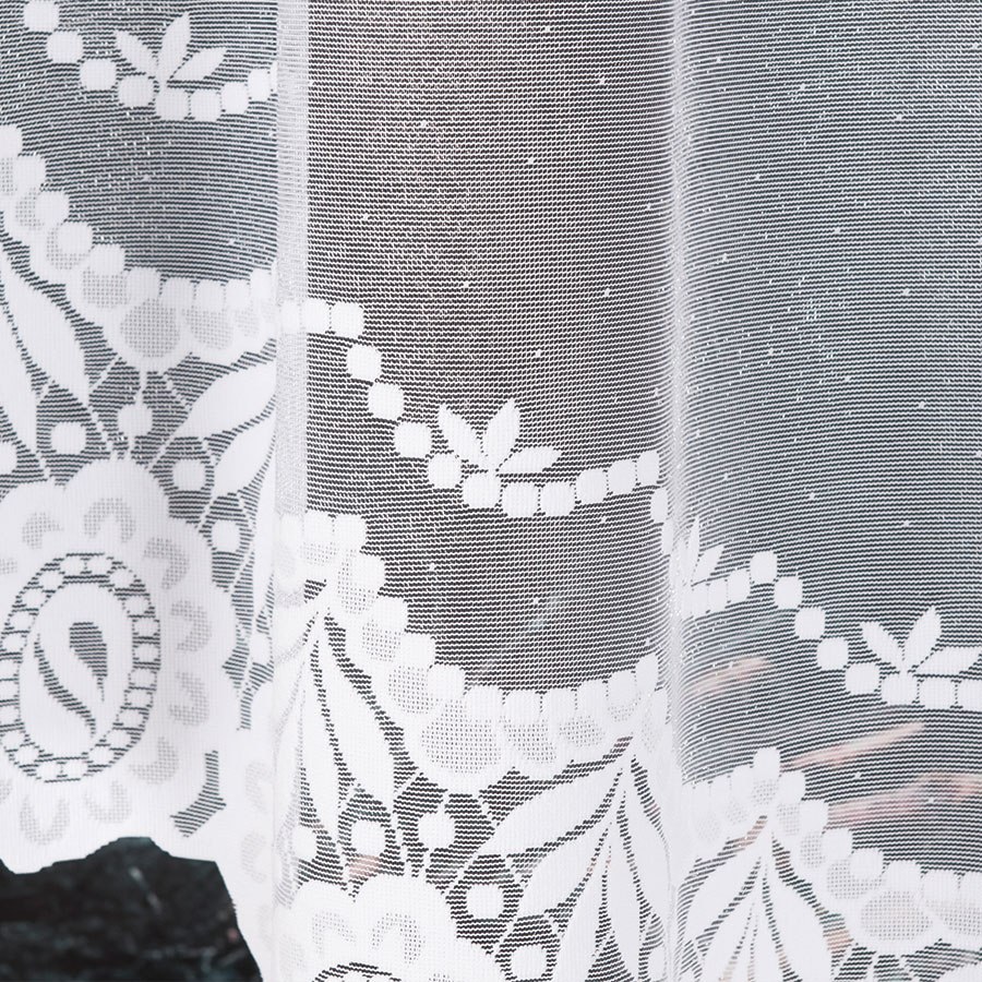 DORIANA Firanka konfekcjonowana z błyskiem, 160x400cm, kolor biały 090543