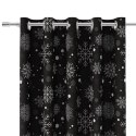 SNOWFLAKE Tkanina dekoracyjna VELVET, szer.140cm, kolor czarny ze srebrnym DBN004/VEL/005/140000/1