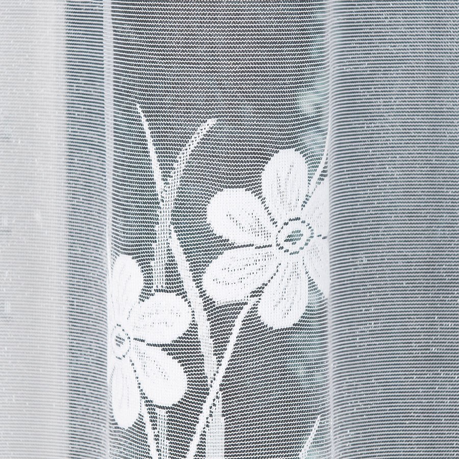 HELENA Firanka konfekcjonowana na prosto z błyskiem, 160x300cm, kolor biały 090292