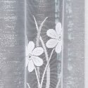 Firanka żakardowa z błyskiem pasowa, wys.180cm, kolor biały 090292