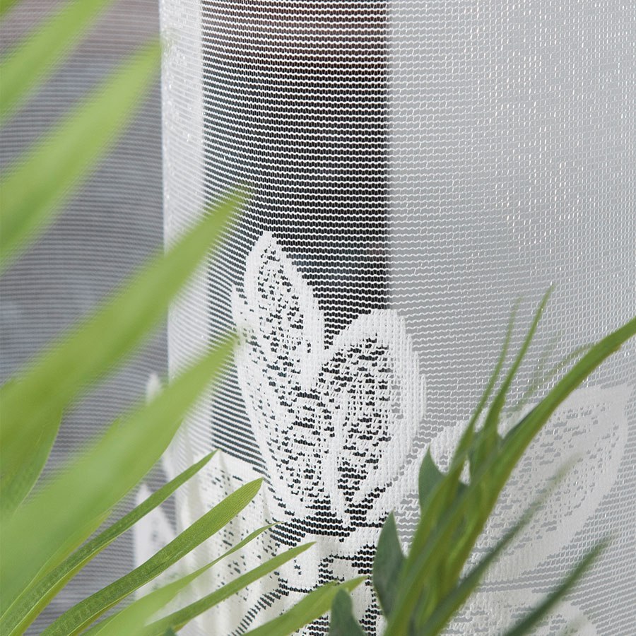 PETUNIA Firanka konfekcjonowana na prosto z błyskiem, 250x300cm, kolor biały 093338