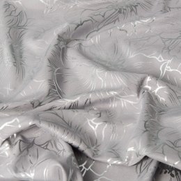 Tkanina dekoracyjna ADRIA, wys.290cm, kolor szary ze srebrnym nadrukiem