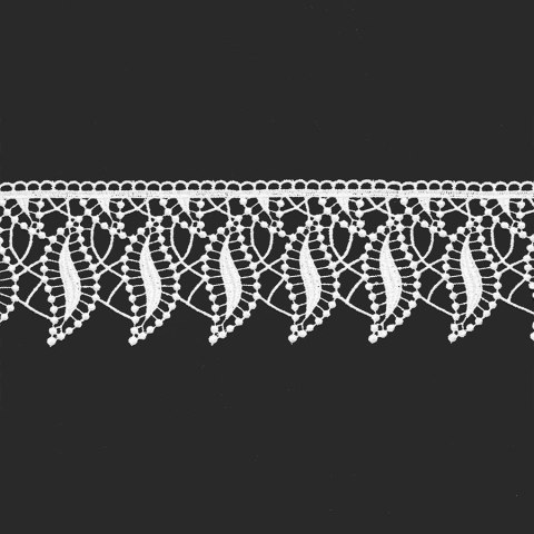 Koronka gipiurowa biała, wys. 10cm, 073900