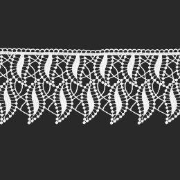 Koronka gipiurowa biała, wys. 15cm, 073900