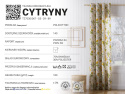 CYTRYNY Tkanina dekoracyjna, szer.140cm
