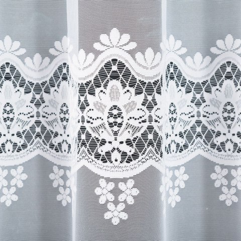 Firanka żakardowa, pasowa, wys.170cm, kolor biały 018982