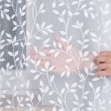 Firanka żakardowa ze wzorem po całości, wys.135cm, kolor biały 023058