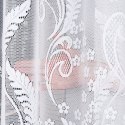 Firanka żakardowa ze wzorem po całości, wys.150cm, kolor biały 019245
