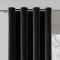 HOLLAND VELVET Zasłona gotowa na przelotkach, 140x260cm, kolor czarny Z00001