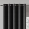MELANGO Tkanina dekoracyjna dwustronna, blackout, wys. 290cm, kolor ciemny szary TD0003