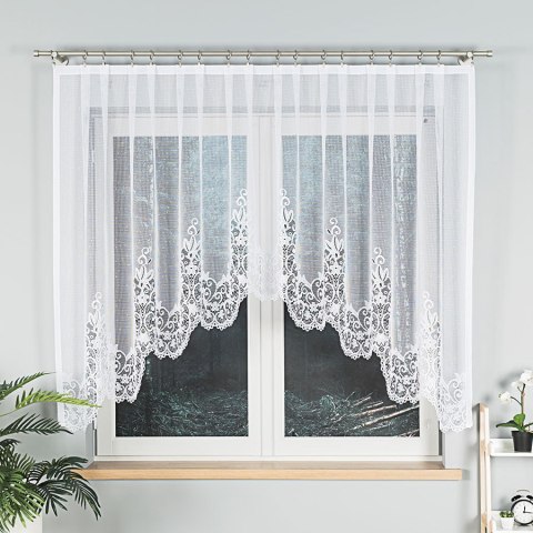 BERENIKA Firanka gotowa, 140x300cm, kolor biały 004304/000/001/140300/1