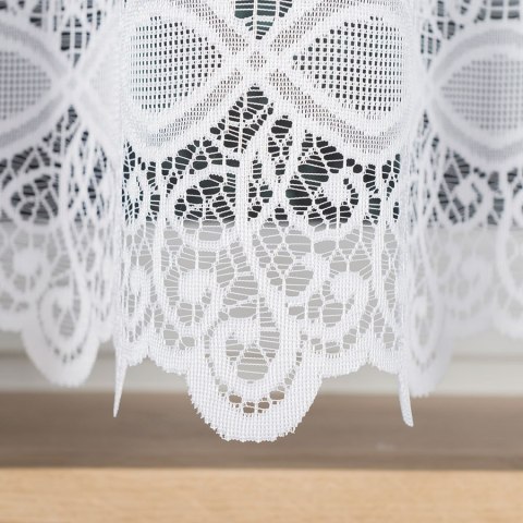 Firanka żakardowa, pasowa, wys. 160cm, kolor biały 018960/000/001/160000/1