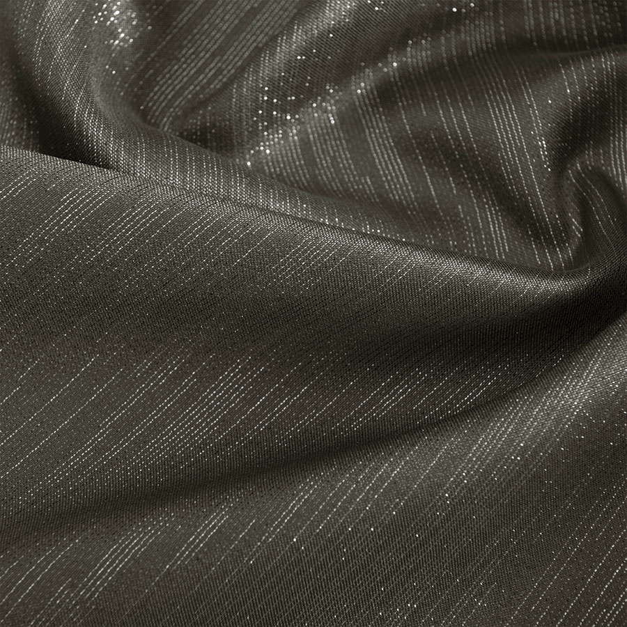 EMMA Tkanina dekoracyjna wodoodporna, wys. 300cm, kolor ciemny szary z lurexem 004768