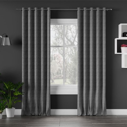 MILAS Tkanina na zasłony, wysokość 290cm, kolor 796 szary MILAS0/000/796/000290/1