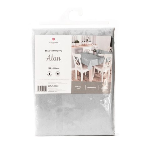 PELA Obrus wodoodporny, 120x160cm, kolor biały TORENA/206/C01/120160/1