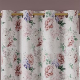 PEONI Tkanina dekoracyjna bawełniana PANAMA, szer.142cm, kolor różowy D00070