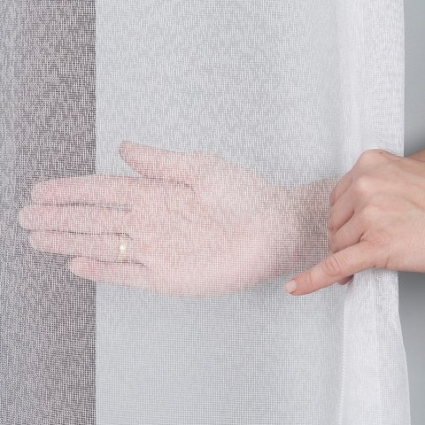 Firanka fantazyjna markizeta z ołowianką, wys.250cm, kolor biały 000433