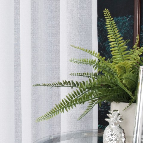 Firanka fantazyjna z ołowianką, wys. 250cm, kolor biały 000121