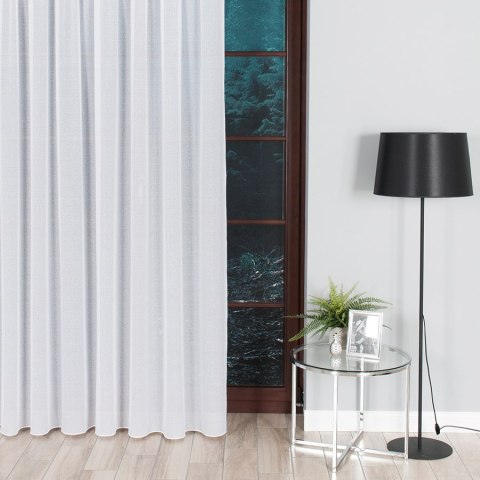 Firanka fantazyjna z ołowianką, wys. 250cm, kolor biały 000121