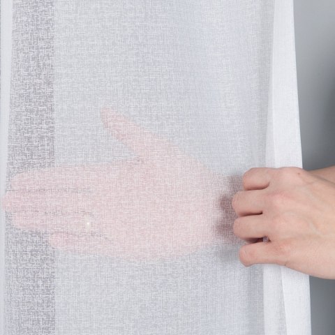 Firanka fantazyjna z ołowianką, wys. 250cm, kolor ekstra biały 000121