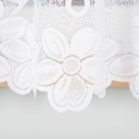 Firanka żakardowa ze wzorem po całości, wys. 170cm, kolor biały 049885