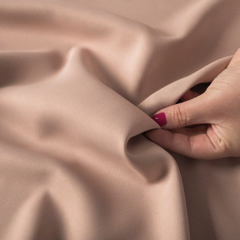 GRETA Tkanina na zasłony typu balckout, wys. 320cm, kolor pudrowy różowy 004204