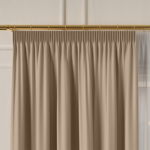 GRETA Tkanina na zasłony typu dimout/blackout, wys. 320cm, kolor beżowy 004204