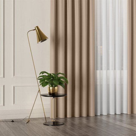 GRETA Tkanina na zasłony typu dimout/blackout, wys. 320cm, kolor beżowy 004204