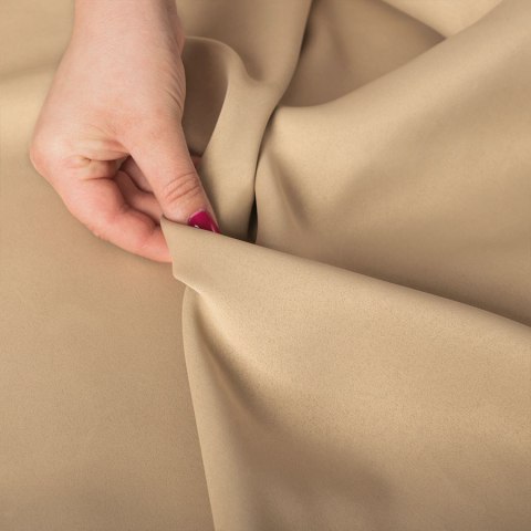 GRETA Tkanina na zasłony typu dimout/blackout, wys. 320cm, kolor beżowy 004204