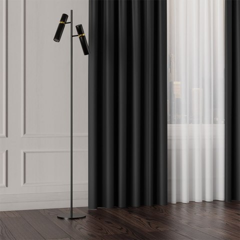 GRETA Tkanina na zasłony typu dimout/blackout, wys. 320cm, kolor czarny 004204