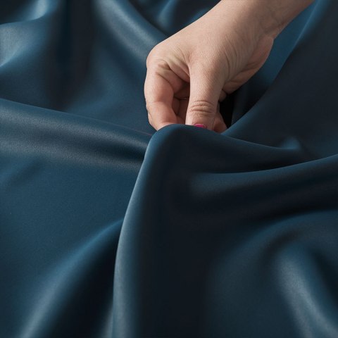 GRETA Tkanina na zasłony typu dimout/blackout, wys. 320cm, kolor granatowy 004204