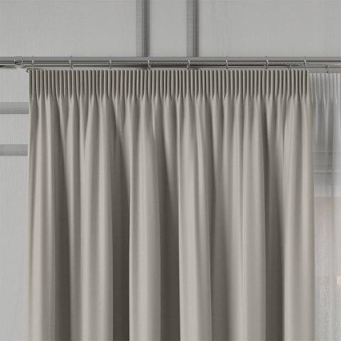 GRETA Tkanina na zasłony typu dimout/blackout, wys. 320cm, kolor szaro-beżowy 004204